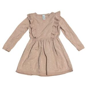 Carter’s Pink Polka Dot Ruffle Cotton Dress Size 3T
